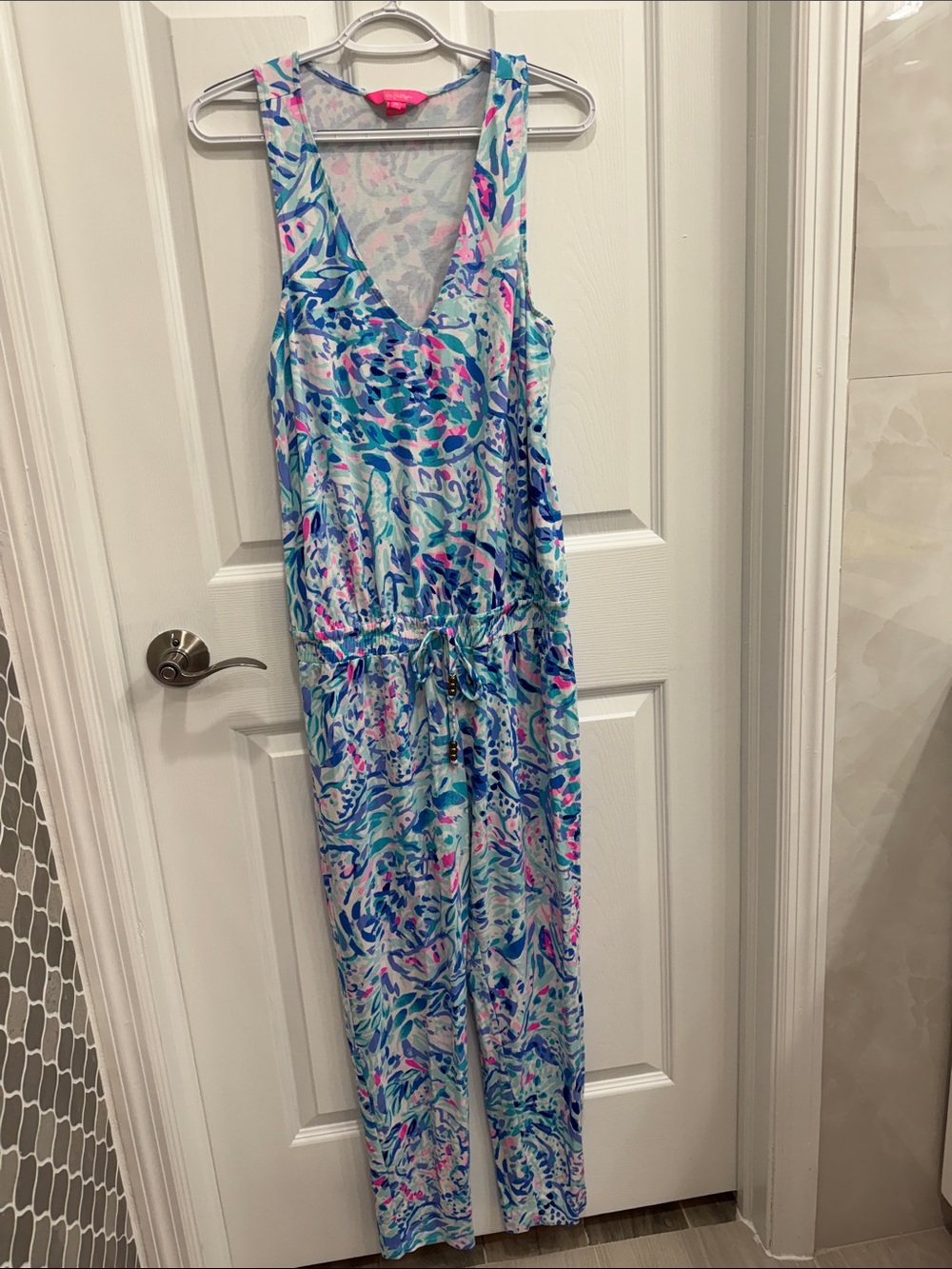 Lilly Pulitzer Multicolor Floral-Print Sleeveless Jumpsuit